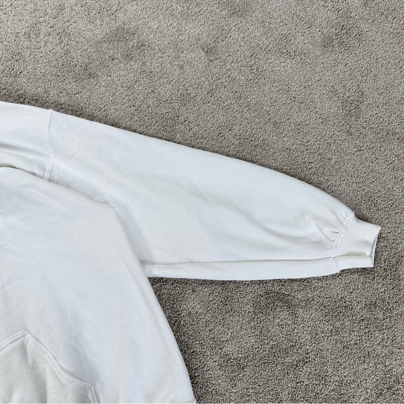 Lonely Ghost Women’s Ghostly Florals Sweatshirt Hoodie Pullover in White XXL - Picture 6 of 16